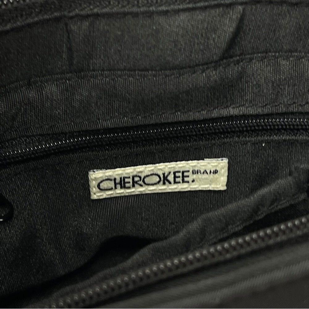 🌸SALE 30%⬇️🌸 Cherokee Black Nylon Shoulder Bag Zip Closure Purse - Picture 12 of 15